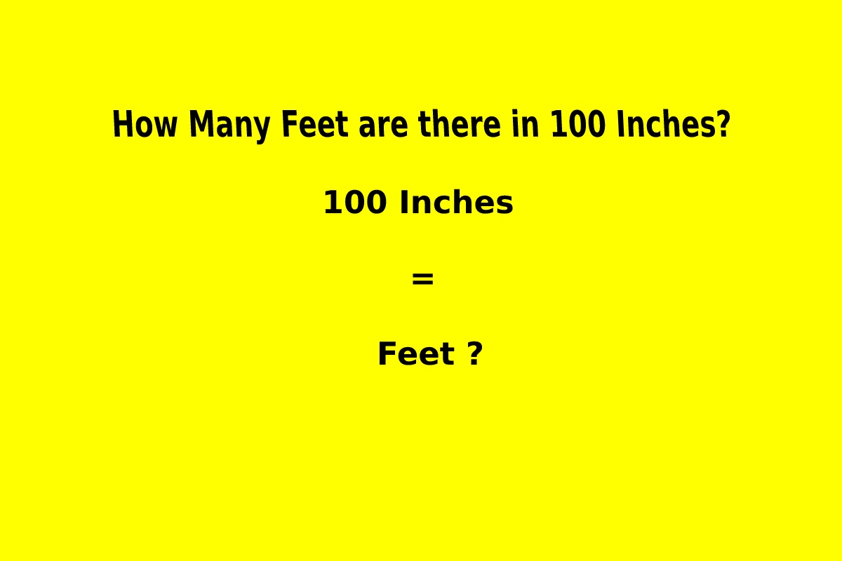 How Many Feet are there in 100 Inches?