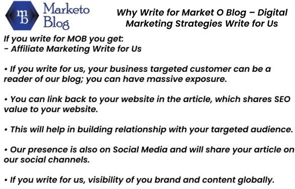 Why Write for Market O Blog – Digital Marketing Strategies Write for Us