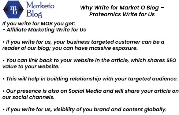 Why Write for Market O Blog – Proteomics Write for Us