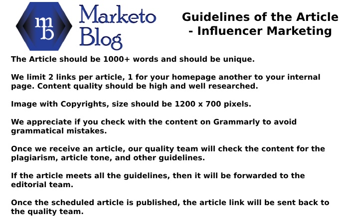 marketoblog guidelines 