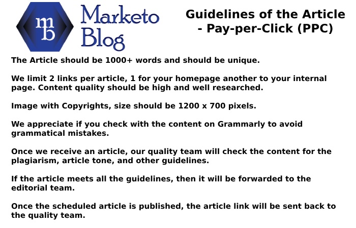 marketoblog guidelines