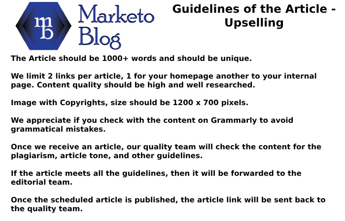 marketoblog guidelines 