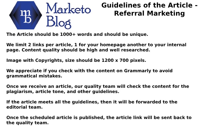 marketoblog guidelines