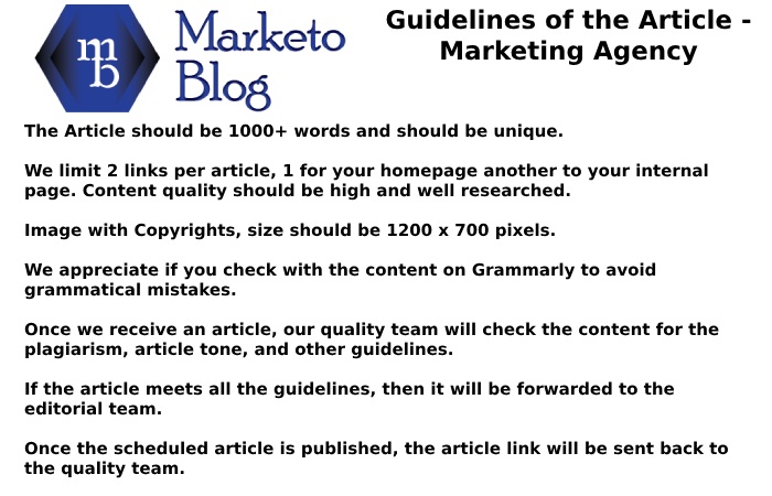 marketoblog guidelines 