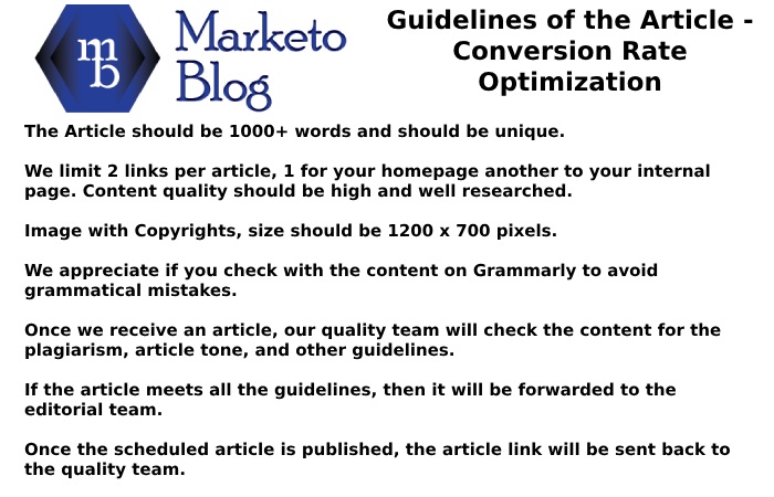 marketoblog guidelines