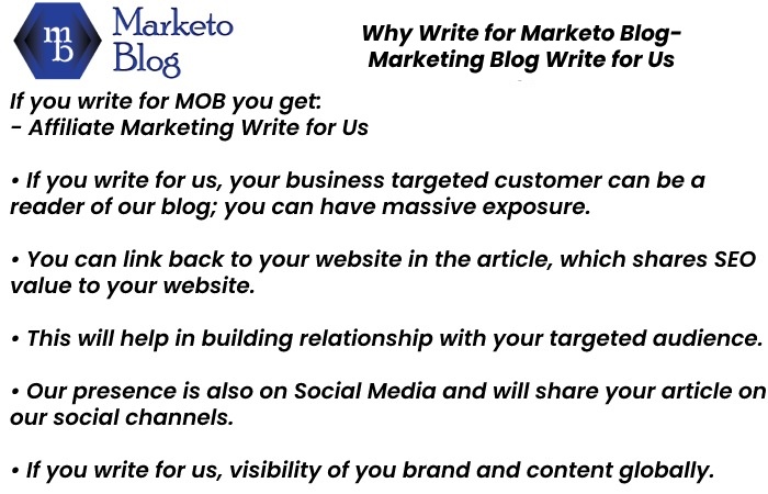 Why Write for Marketo Blog- Marketing Blog Write for Us