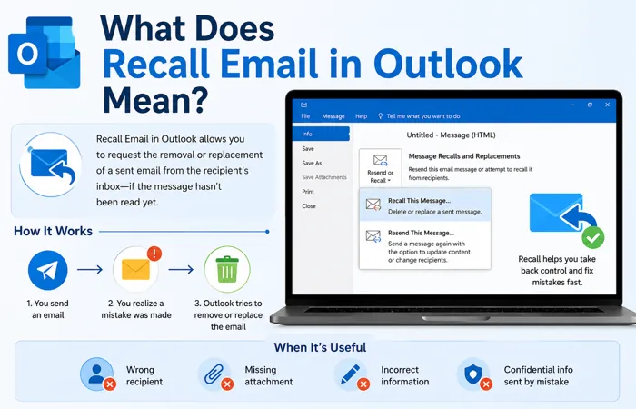 What Does Recall Email in Outlook Mean