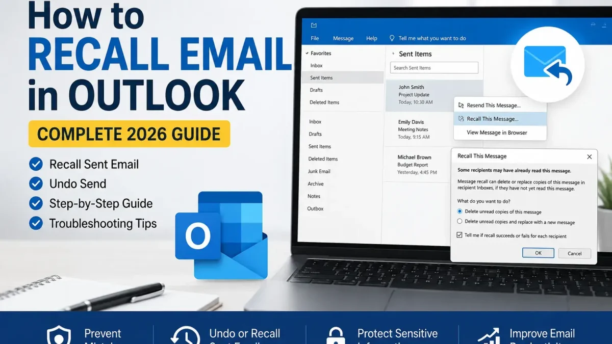 How to Recall Email in Outlook: Complete 2026 Step-by-Step Guide