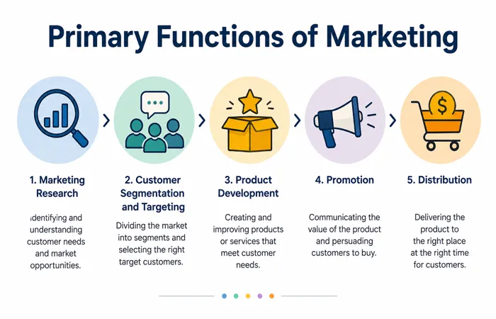 primary functions marketing