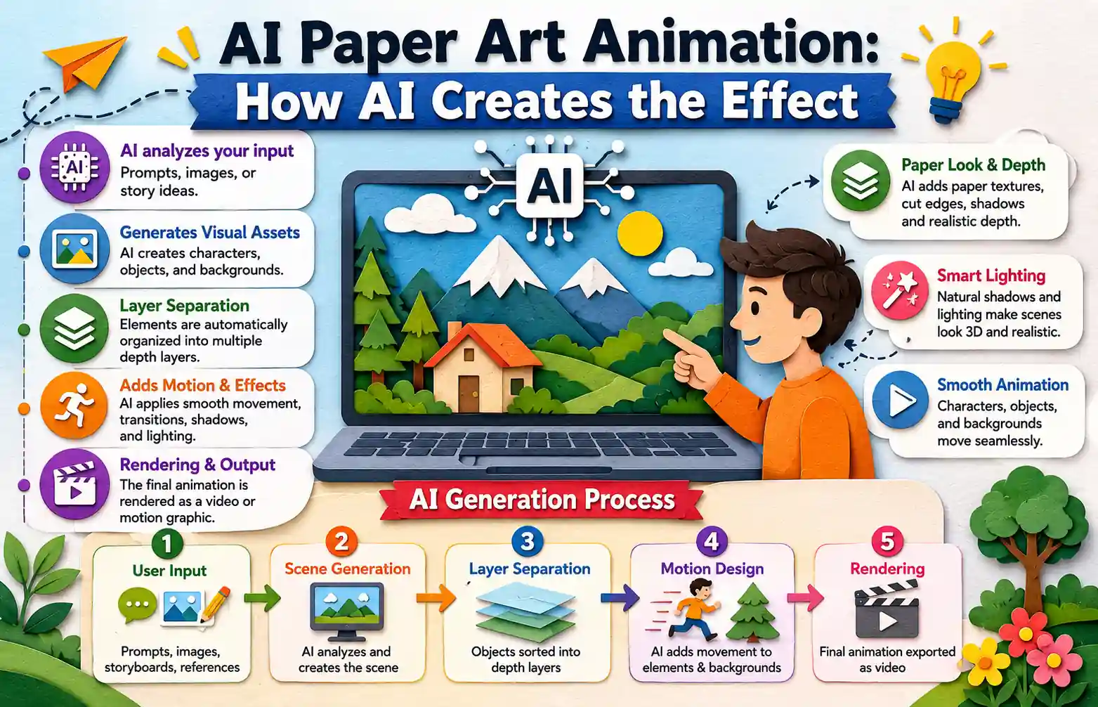AI Paper Art Animation How AI Creates the Effect