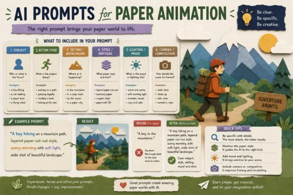 ai prompts for paper animation