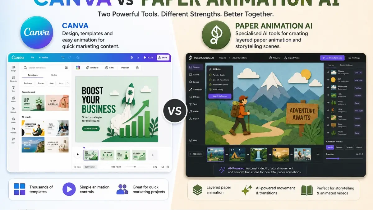 Canva vs Paper Animation AI
