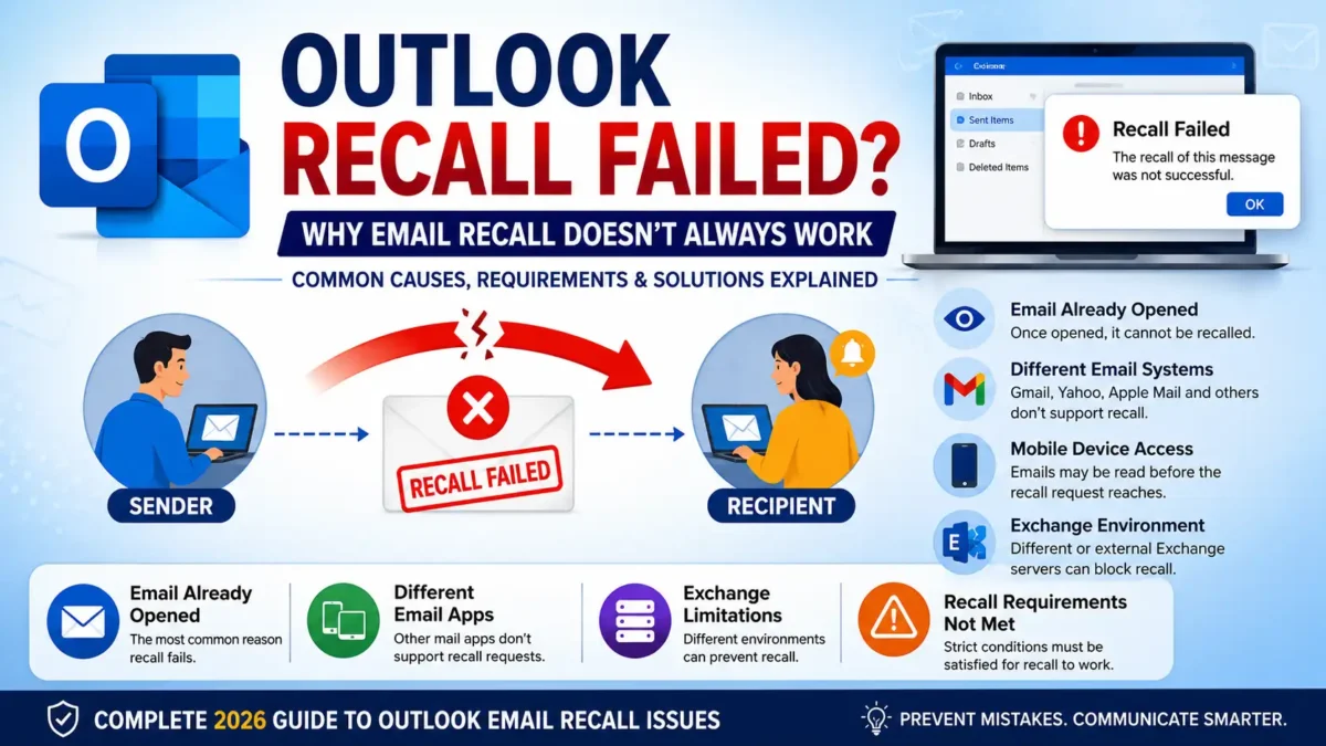 Why Outlook Email Recall Failed Sometimes