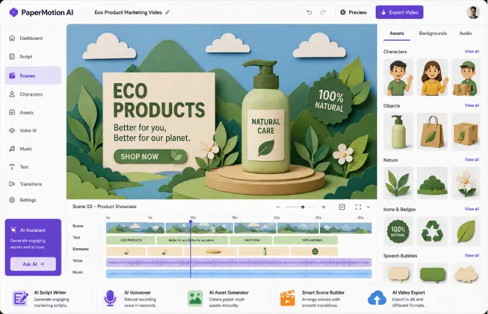 paper animation ai for marketing videos what is