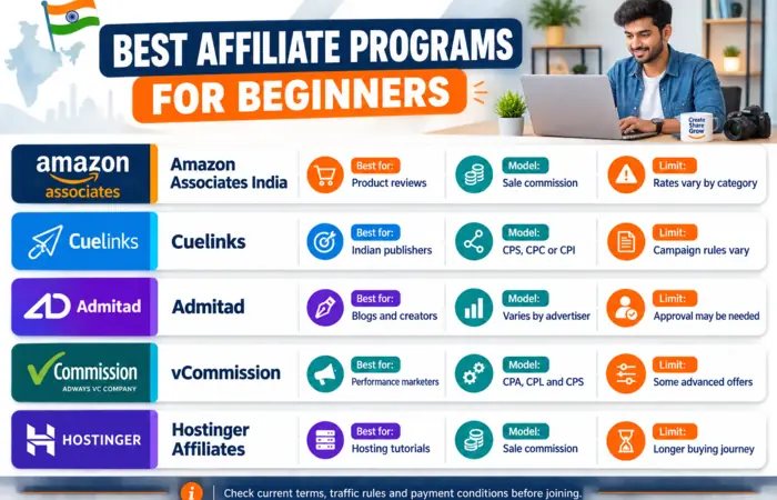 Best Affiliate Programs for Beginners Compared