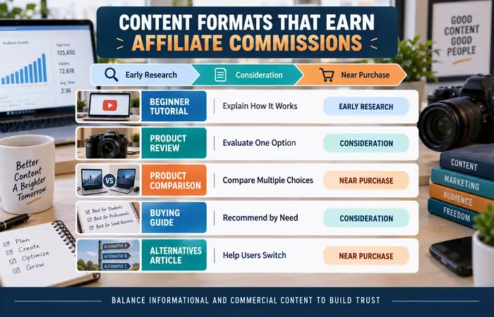 Content Formats That Can Earn Affiliate Commissions