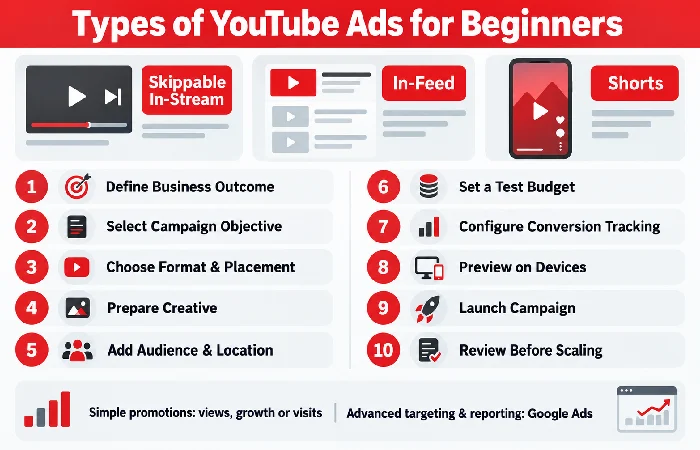Types of YouTube Ads for Beginners