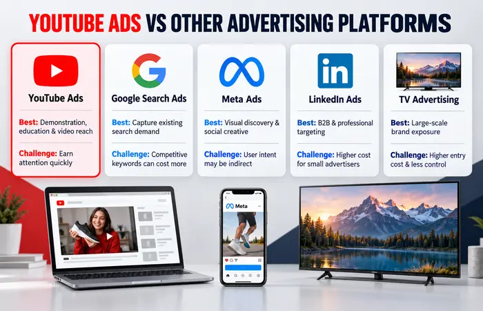 YouTube Ads Compared With Other Advertising Platforms