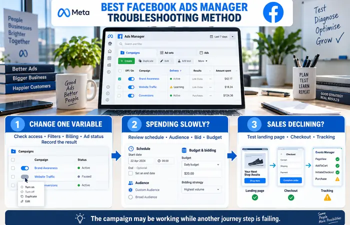 Facebook Ads Manager Troubleshooting