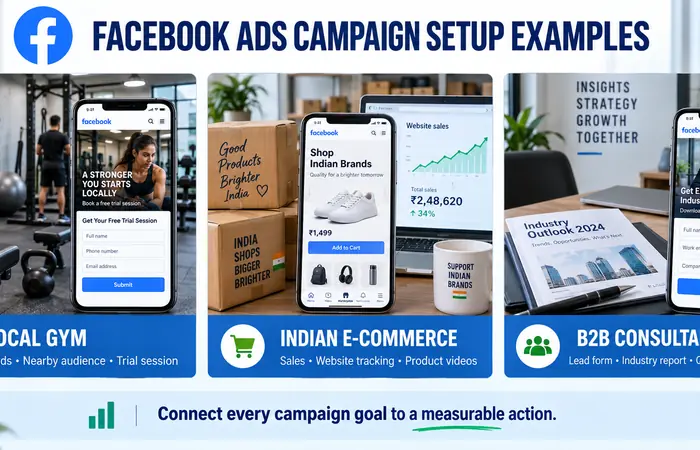 Facebook Ads Campaign Setup Examples