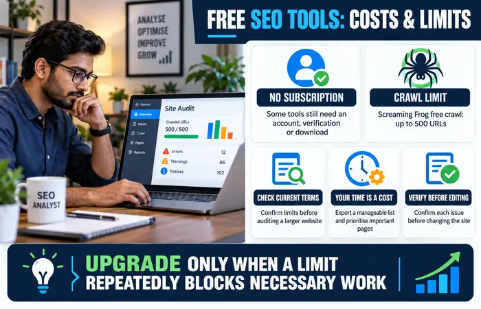 Free SEO Tools Cost and Limits