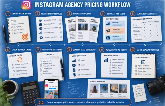 Instagram Marketing Agency Pricing Workflow