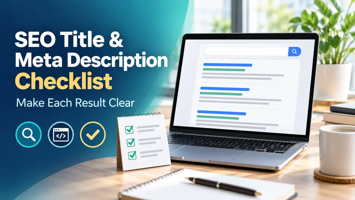 SEO Title and Meta Description Checklist: Make Each Result Clear
