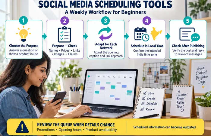 Social Media Scheduling Tools for Beginners: A Weekly Workflow