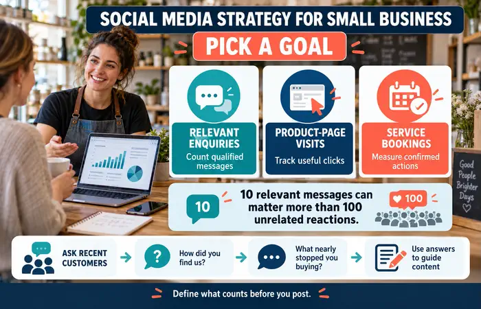 Social Media Strategy for Small Business Guide: Pick a Goal